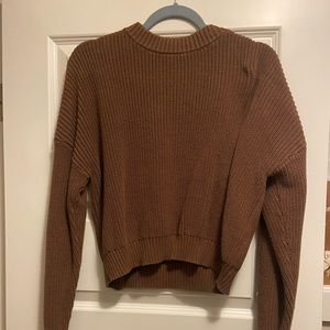 kINDLY cropped chocolate sweater